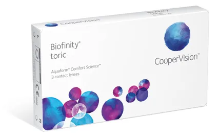 Biofinity Toric (6) do fabricante CooperVision na categoria Mensais